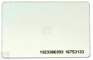 S301BNR-4x50 karta zbliżeniowa cienka RFID cienka